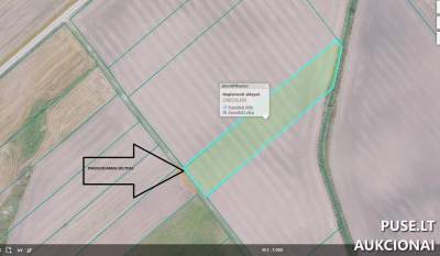 Parduodamas 0.5495 ha žemės ūkio paskirties sklypas Radviliškio r. sav. 1840 EUR
