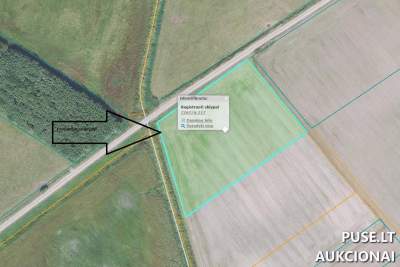 Žemės ūkio paskirties sklypas Radviliškio rajone, Kunigiškių kaime, 0.9 ha, pradinė kaina 3040 EUR