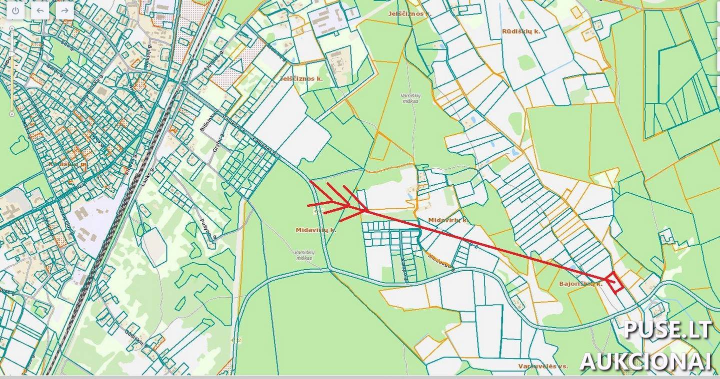 Žemės sklypas Sklypai Bajoriškės, Rūdiškių sen., Trakų r. sav. 3