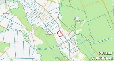 Žemės ūkio paskirties sklypas Trakų rajone, Bajoriškių kaime, pradinė kaina 1280 EUR