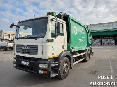 Sunkvežimis MAN TGM 18.240 aukcionas pradinė kaina 7000 EUR, pagamintas 2007 m.