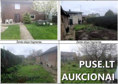 Žemės sklypo dalis Tauragėje, J. Tumo-Vaižganto g. 74, pradinė kaina 14880 EUR