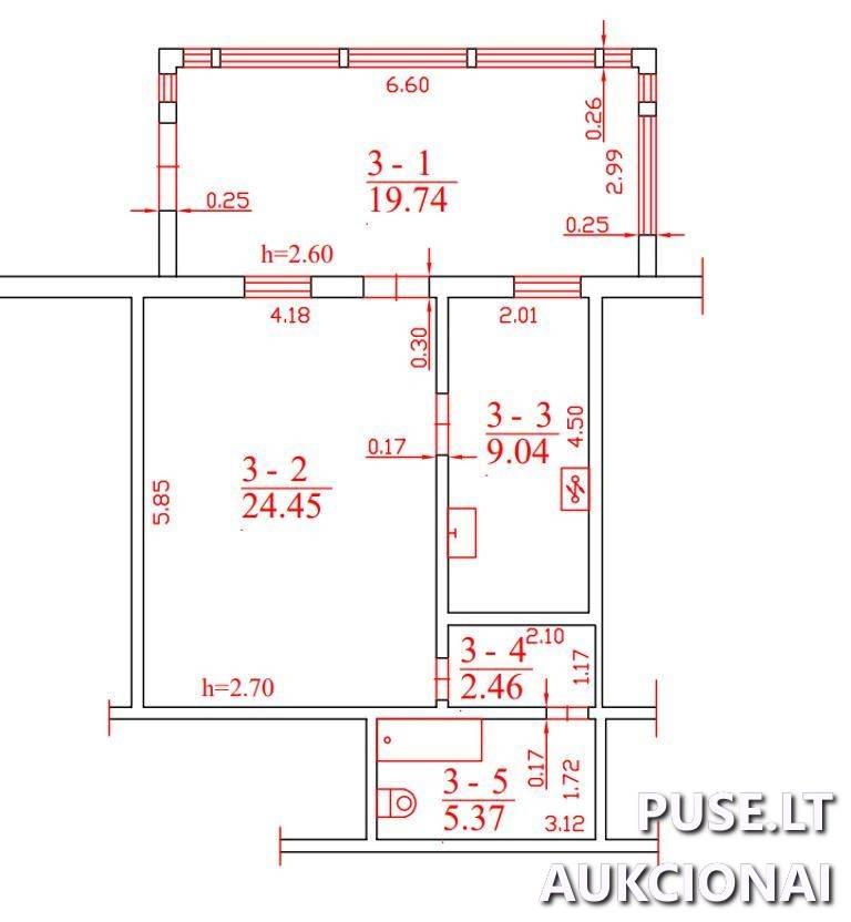 Butas Patalpos/Butai Dvaro g. 5, 20355 Jasiuliškis, Vidiškių sen., Ukmergės r. sav. 14