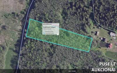 Žemės ūkio miškų ūkio paskirties sklypo dalis Šalčininkų r. sav. su 1096 EUR pradine kaina