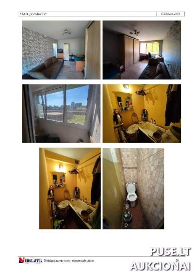 1/1 butas Jonavoje A. Kulviečio g. pradinė kaina 26400 EUR - Vykstantis antstolių aukcionas