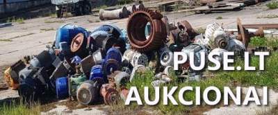 Elektros variklių laužas aukcione, pradinė kaina 13200 EUR, parduoda AB Ignitis gamyba