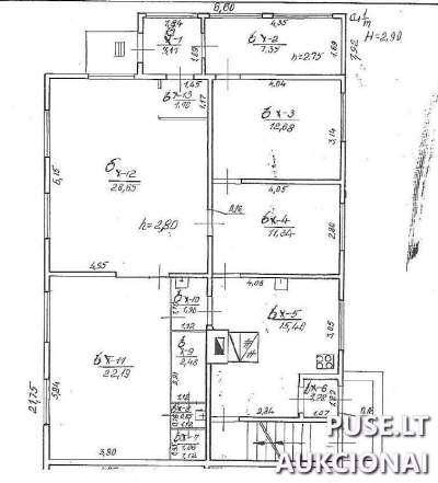 Prekybos paskirties patalpos Rokiškio rajone, Pandėlyje, Parko g. 1, 110 kv.m., pradinė kaina 7800 EUR