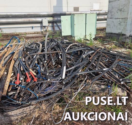 Kontrolinių ir jėgos kabelių aliuminio gyslomis laužas Kitas turtas 1