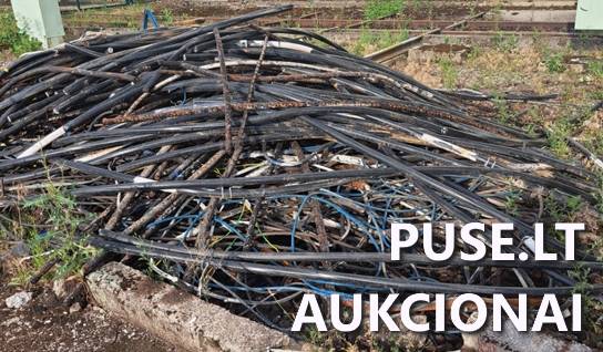 Kontrolinių ir jėgos kabelių aliuminio gyslomis laužas Kitas turtas 2