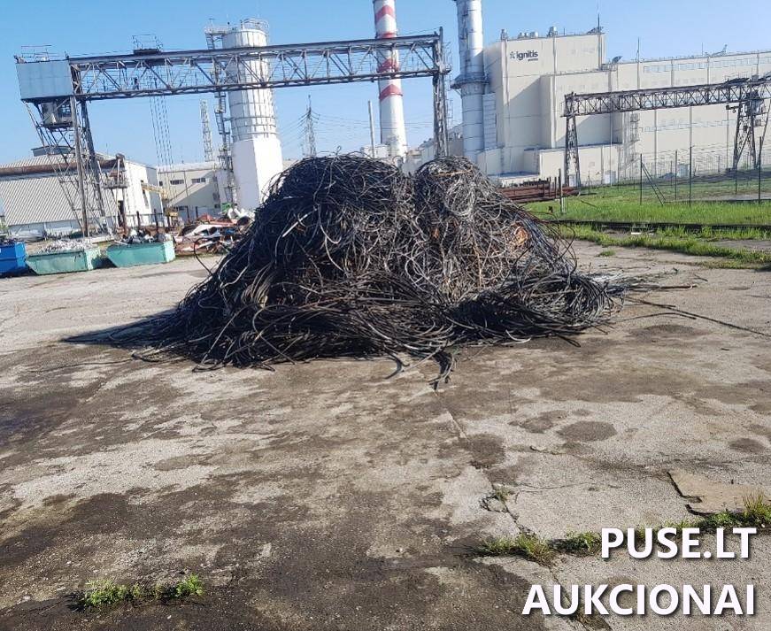 Kontrolinių ir jėgos kabelių varinėmis gyslomis laužas Kitas turtas 1