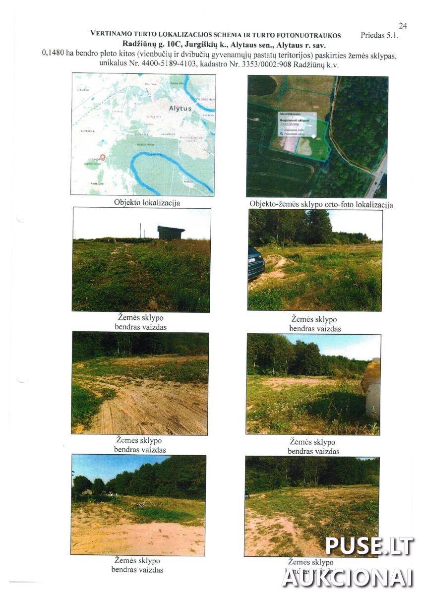 Žemės sklypas Sklypai Radžiūnų g. 10C, 62181 Jurgiškiai, Alytaus sen., Alytaus r. sav. 1