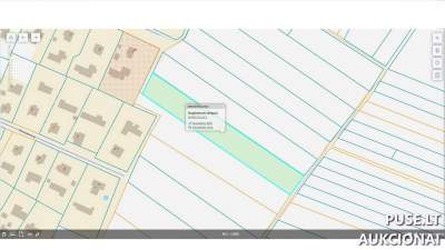 Parduodama 1/6 dalis žemės ūkio sklypo Pasvalio r., Girsūdų k., 0.5611 ha už 344 EUR