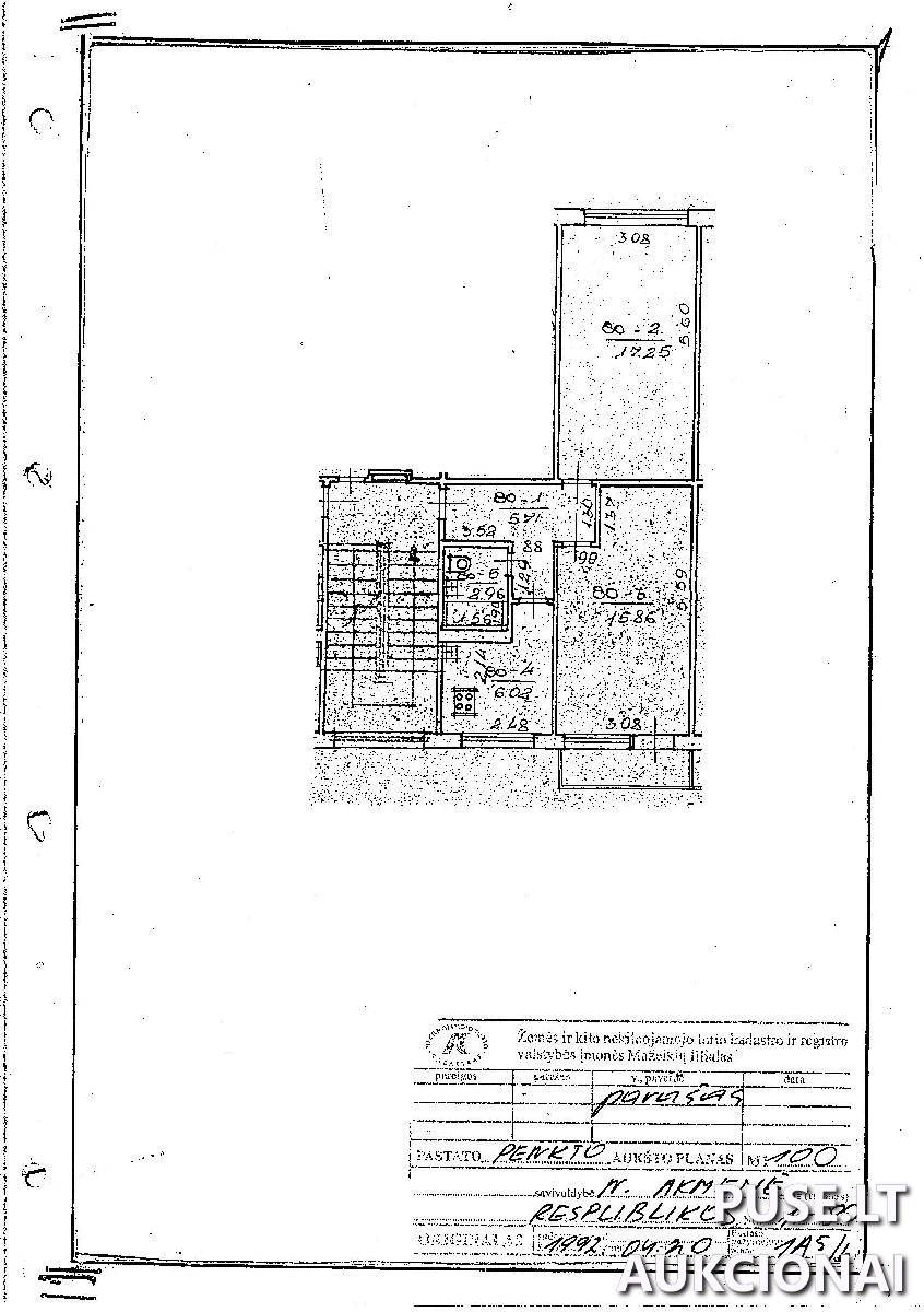 Butas Patalpos/Butai Respublikos g. 11, 85139 Naujoji Akmenė, Naujosios Akmenės miesto sen., Akmenės r. sav. 1