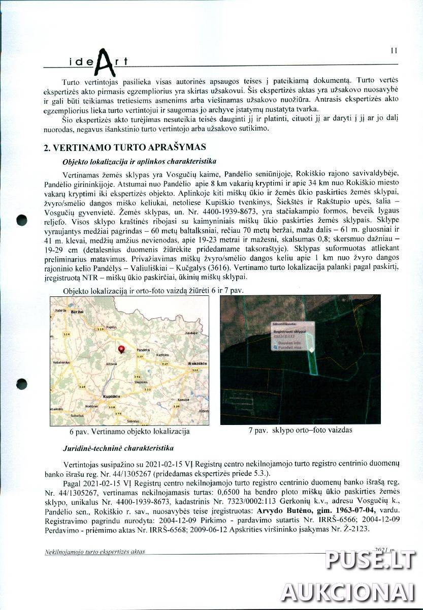 Žemės sklypas Sklypai Vosgučiai, Pandėlio sen., Rokiškio r. sav. 3