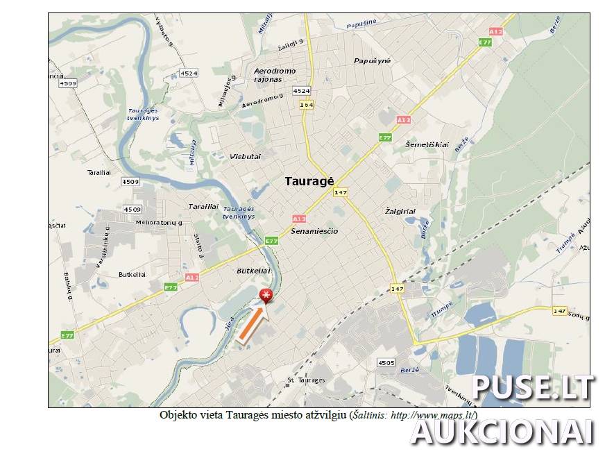 Butas Patalpos/Butai J. Tumo-Vaižganto g. 3, 72262 Tauragė, Tauragės miesto sen., Tauragės r. sav. 3