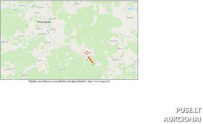 Parduodamas 1/2 žemės sklypo su nebaigtu statyti namu Rietavo savivaldybėje, pradinė kaina 20120 EUR