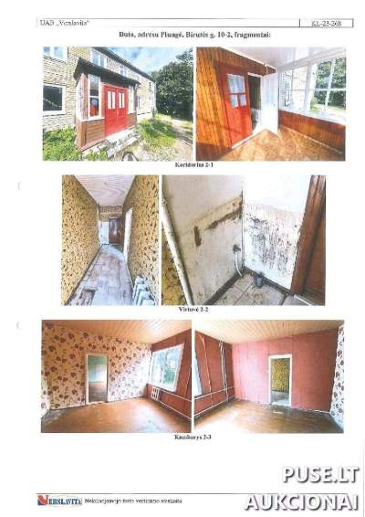 Butas Plungėje, Birutės g. 10-2, su rūsiu, pradinė kaina 9973 EUR - Savivaldybės aukcionas