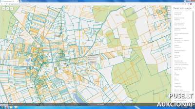 1/2 dalis žemės ūkio sklypo Panevėžio rajone, Kritižio kaime, pradinė kaina 1485 EUR
