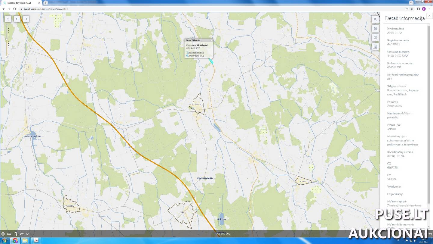 Žemės sklypas Sklypai Putiliškiai, Raguvos sen., Panevėžio r. sav. 1