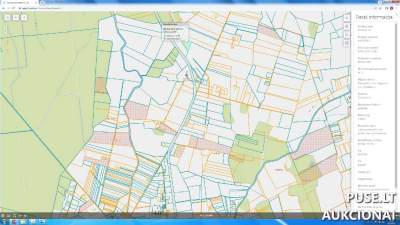 1.6 ha žemės ūkio paskirties sklypo dalis Panevėžio rajone, Putiliškiuose, pradinė kaina 3180 EUR
