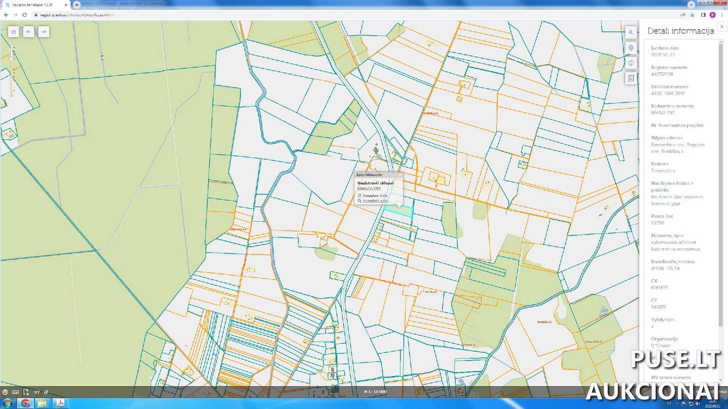 Žemės sklypas Sklypai Putiliškiai, Raguvos sen., Panevėžio r. sav. 1