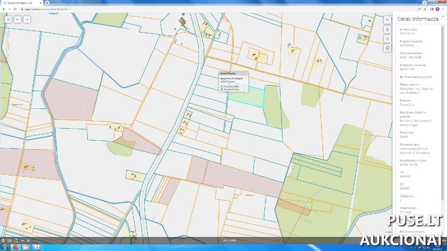 Žemės sklypas Sklypai Putiliškiai, Raguvos sen., Panevėžio r. sav. 1