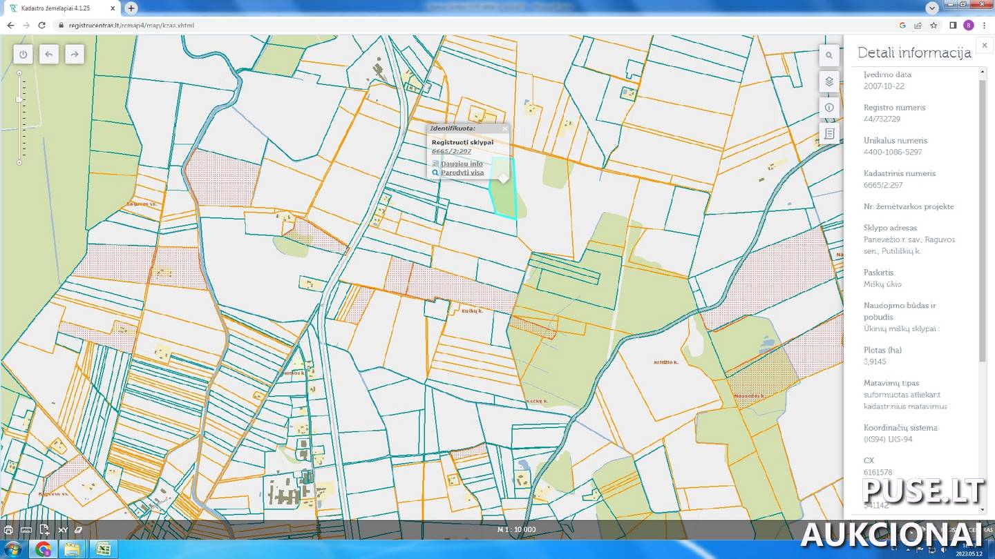 Žemės sklypas Sklypai Putiliškiai, Raguvos sen., Panevėžio r. sav. 1