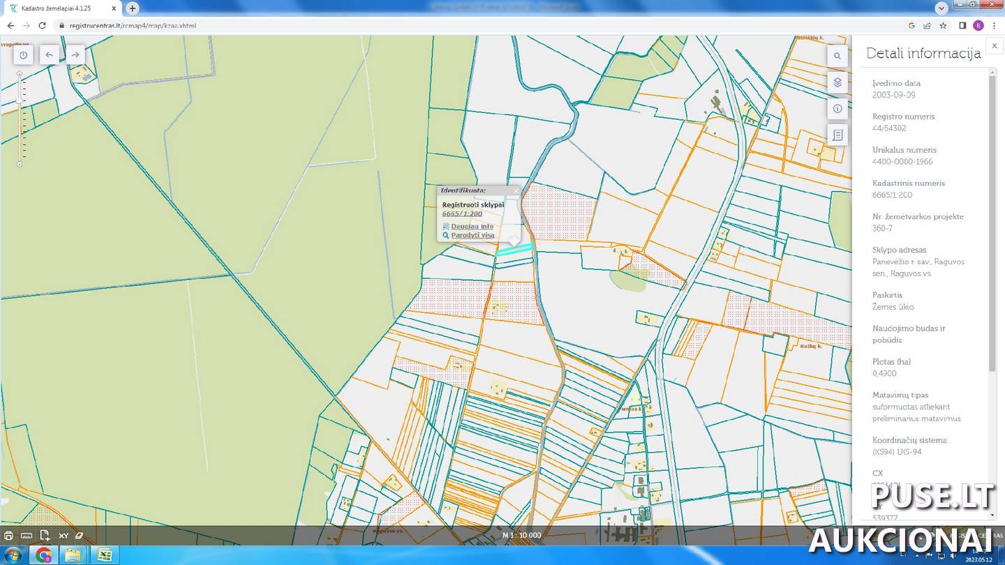 Žemės sklypas Sklypai Raguva, Raguvos sen., Panevėžio r. sav. 1