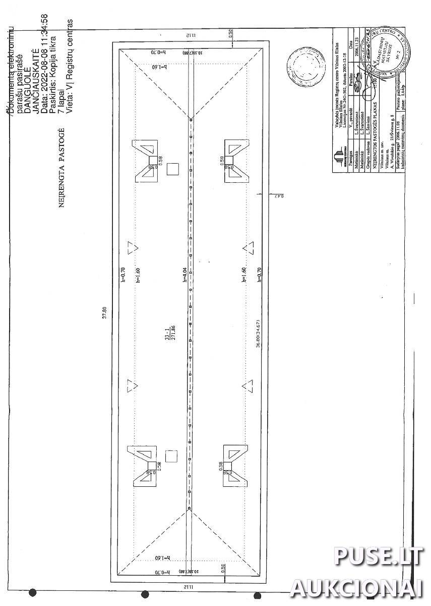 Neįrengta pastogė Patalpos/Butai A. Vivulskio g. 21, 03115 Vilnius, Vilniaus m. sav. 1