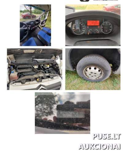 Krovininis automobilis Citroen Jumper 2013m. aukcionas Vilniuje, pradinė kaina 4480 EUR