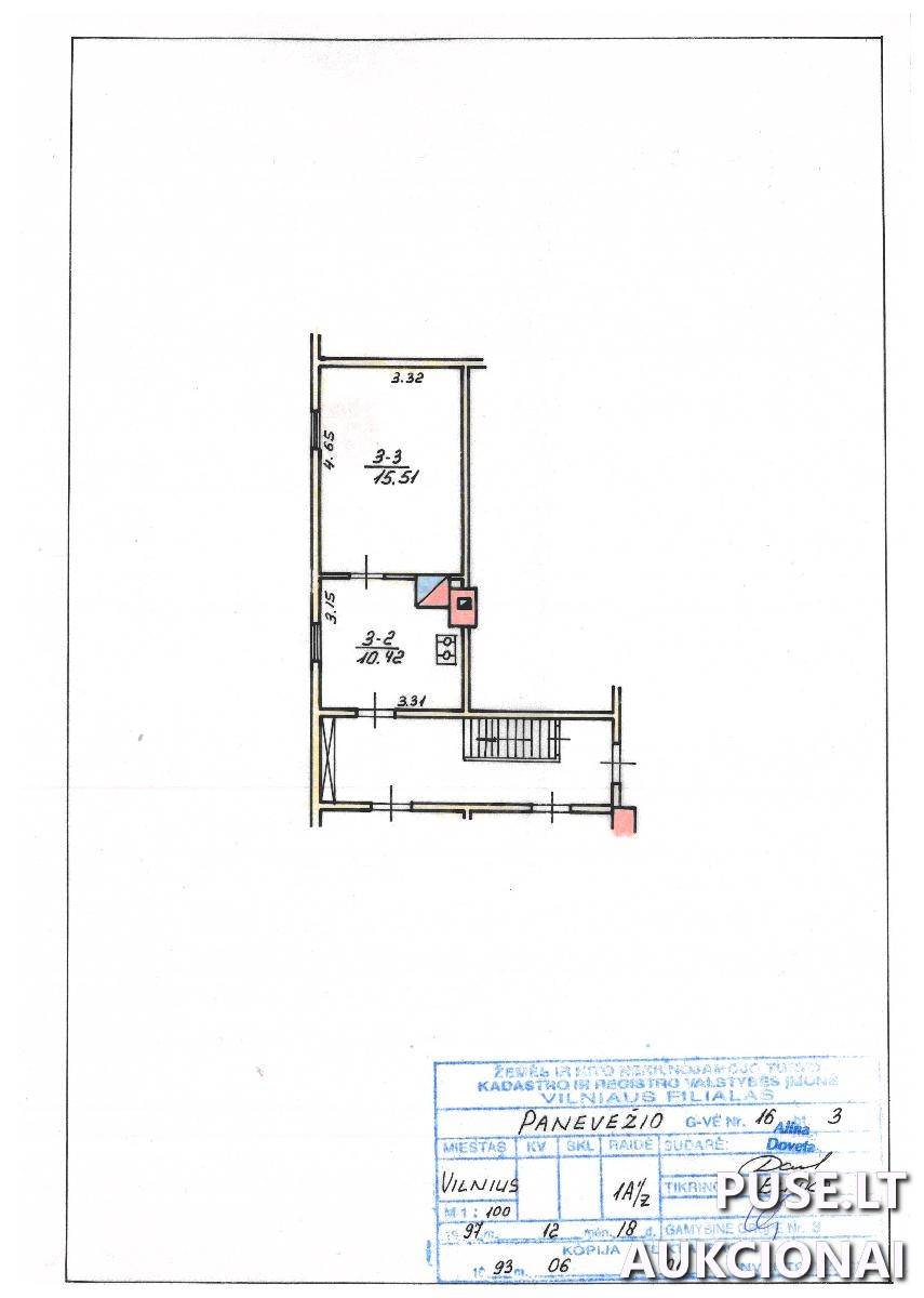 Butas Patalpos/Butai Panevėžio g. 16, 02112 Vilnius, Vilniaus m. sav. 1