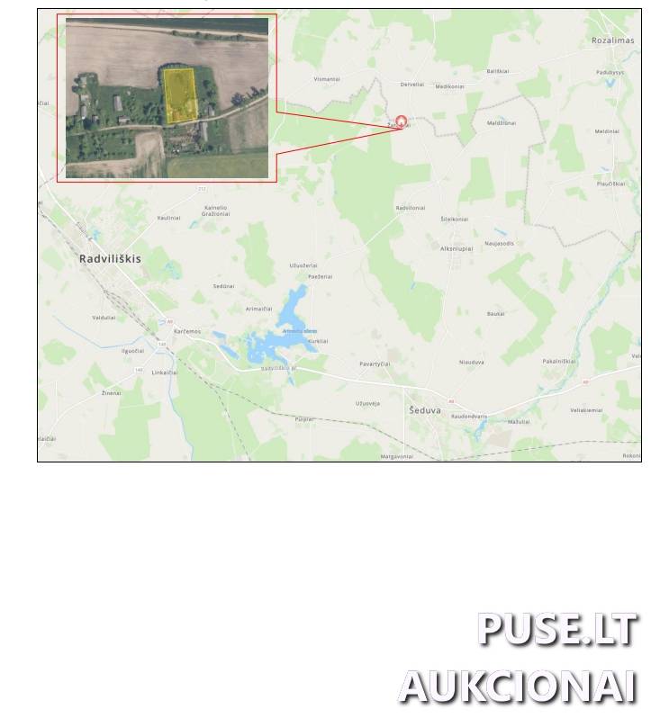 Žemės sklypas Sklypai Žardeliai 6, 82490, Pakalniškių sen., Radviliškio r. sav. 2