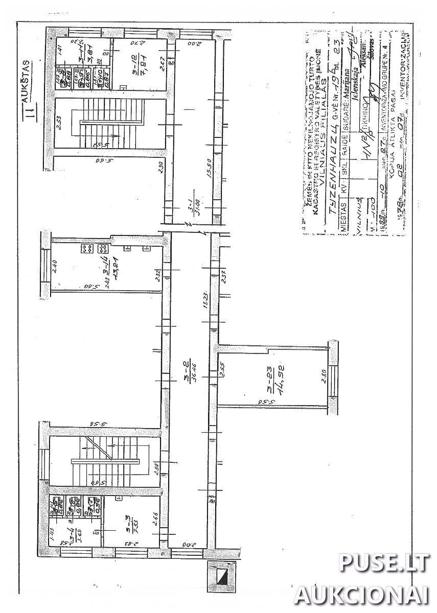 Butas Patalpos/Butai Tyzenhauzų g. 19B, 02106 Vilnius, Vilniaus m. sav. 1
