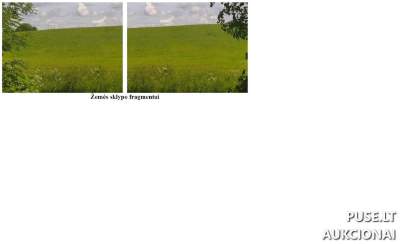 Žemės sklypas Purvėnų k., Švenčionių r. sav. 1/15 dalis, pradinė kaina 780 EUR