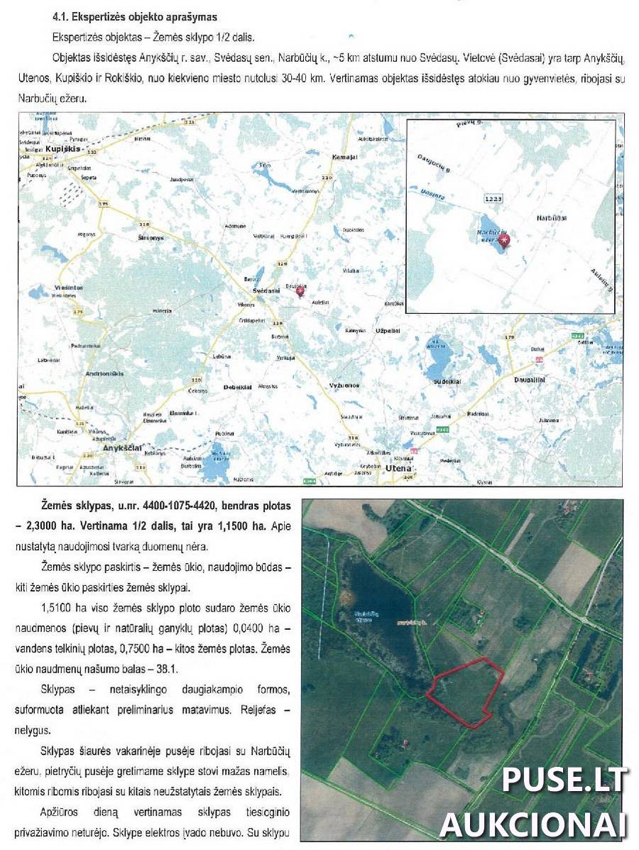 Žemės sklypas Sklypai Narbūčiai, Svėdasų sen., Anykščių r. sav. 2