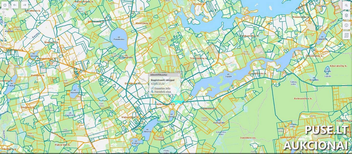 Žemės sklypas Sklypai Trinkuškiai, Degučių sen., Zarasų r. sav. 4