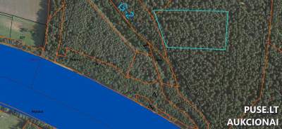 Miško žemės sklypas Birštono rajone, šalia Nemuno upės – pradinė kaina 2400 EUR