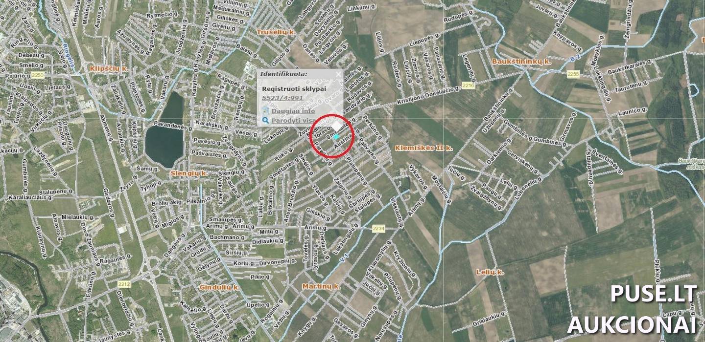 Žemės sklypas Sklypai Rūko g. 13, 91289 Klemiškė II, Sendvario sen., Klaipėdos r. sav. 1