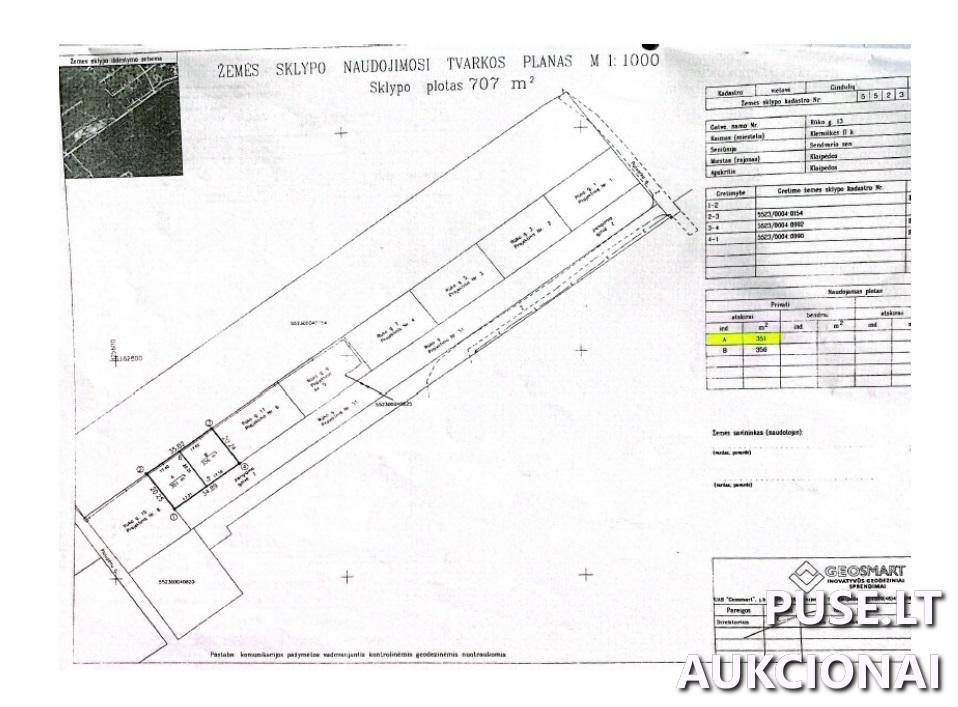 Žemės sklypas Sklypai Rūko g. 13, 91289 Klemiškė II, Sendvario sen., Klaipėdos r. sav. 3