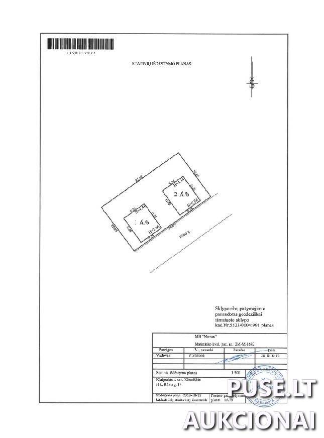 Žemės sklypas Sklypai Rūko g. 13, 91289 Klemiškė II, Sendvario sen., Klaipėdos r. sav. 4