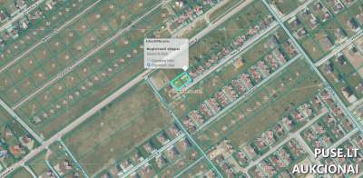 Žemės sklypo dalis Klaipėdos r., Klemiškės II k., Rūko g. 13, pradinė kaina 128000 EUR