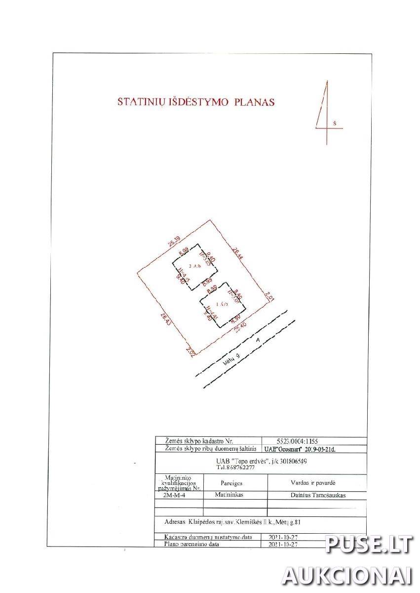 Žemės sklypas Sklypai Mėtų g. 81, 91289 Klemiškė II, Sendvario sen., Klaipėdos r. sav. 1