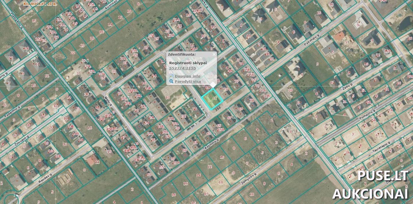 Žemės sklypas Sklypai Mėtų g. 81, 91289 Klemiškė II, Sendvario sen., Klaipėdos r. sav. 3