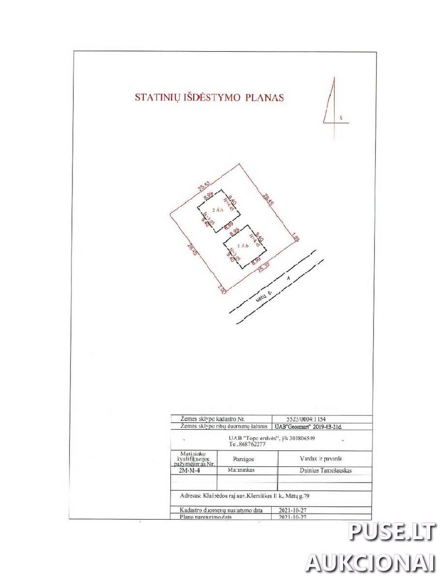 Žemės sklypas Sklypai Mėtų g. 79, 91289 Klemiškė II, Sendvario sen., Klaipėdos r. sav. 1