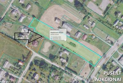 Žemės ūkio paskirties sklypas Šiaulių r. sav., Pakapės k. - 0.60 ha už 1120 EUR