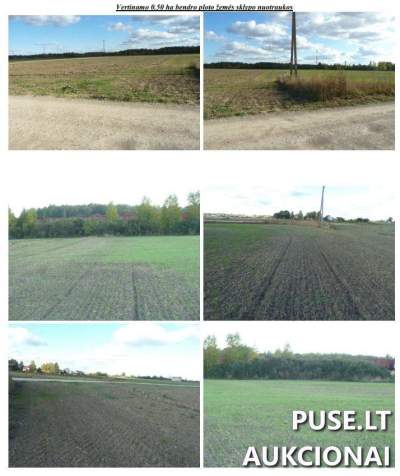 Žemės sklypas Pakruojo rajone Jovarų k. Pramoninės paskirties 0.5 ha už 2106 EUR