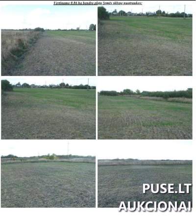 Žemės sklypas Pramoninė paskirtis Pakruojo rajone Jovarų k. 0.86 ha už 3636 EUR