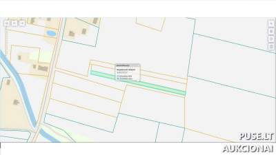 0.10 ha žemės ūkio paskirties sklypas Joniškio r., Pūraičių k. pradinė kaina 519 EUR