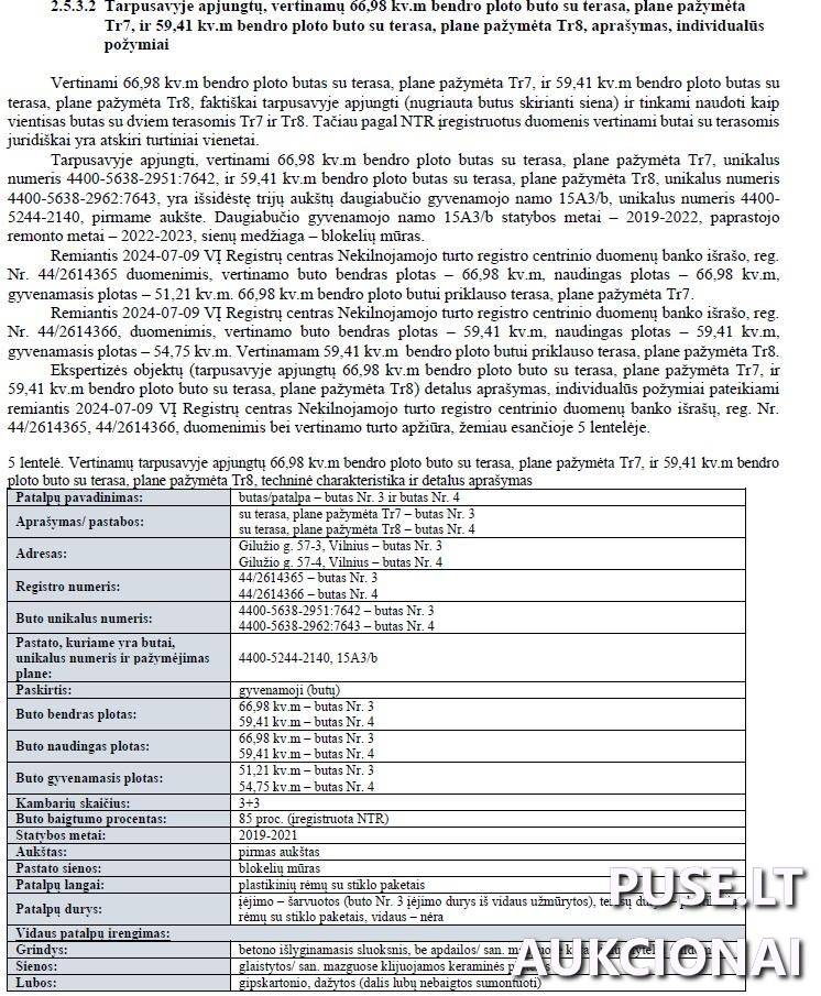 Butas Patalpos/Butai Gilužio g. 57, 06239 Vilnius, Vilniaus m. sav. 2