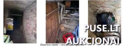 Rūsio patalpos Vilniuje, Pilies g. 17, 81.67 kv.m dalis, pradinė kaina 19080 EUR